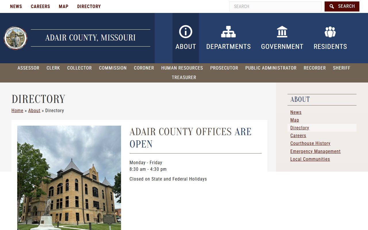 Adair County court records county office directory