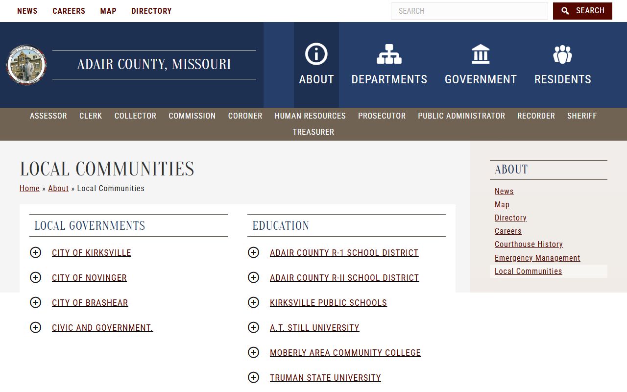 Adair County court records local communities
