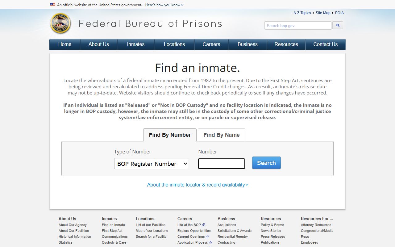Adair County inmate records Federal Bureau of Prisons inmate locator