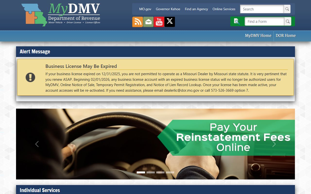 Adair County traffic court records Missouri MyDMV driver record sales